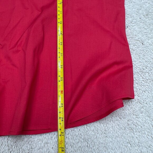 NEW Chico's $79 No-Iron Red Button-Up Shirt Women's Roll Up Sleeves, Sz 2 /US L - Picture 7 of 8